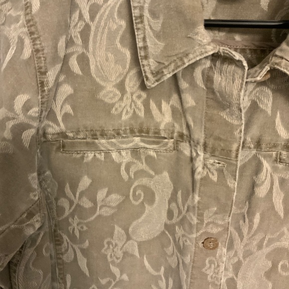 Denim & Co Blazer Jacket Women’s Medium Floral - Picture 7 of 13